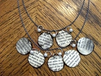 Mandipidy Book Page Necklace